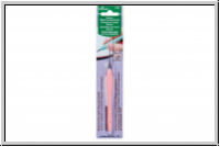 CLOVER H�kelnadel "Amour", 1,25mm (No. 4, pastellrosa), Stahl, 1 Stk.